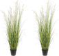 Artificial Plant, 47in Tall, 2pk Grass, Faux House Plant in Pot, Indoor Decorative Flowers & Plants, Housewarming Gift