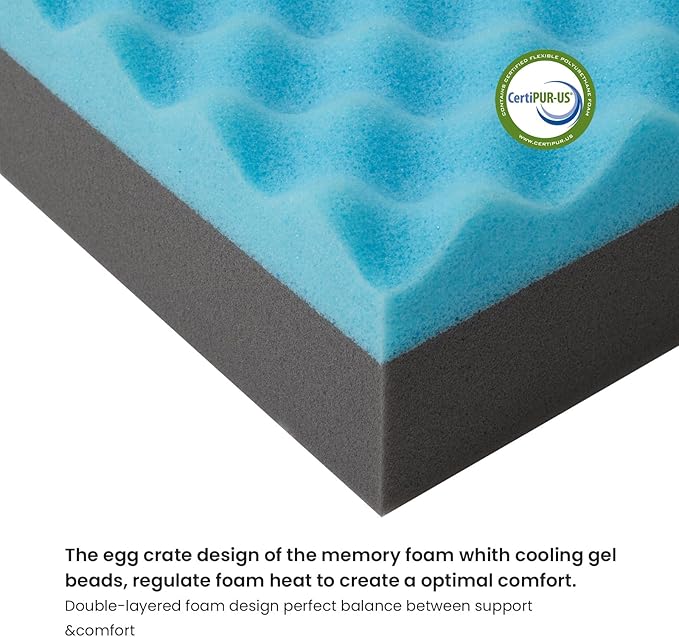 Cooling Dog Beds for Large Dogs, Orthopedic Memory Foam Dog Bed, Large Pet Beds with Washable Cover, Ideal for Arthritic Dogs Up to 65Lbs-Mewly Pet