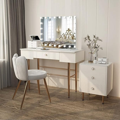 Hollywood Vanity Mirror with Lights 24 Bulbs 32 x 24 Large Hollywood Makeup Lighted Mirror for Wall Mounted or Tabletop LED Vanity Mirror 3 Color USB 10X Magnifier Hollywood Makeup Mirrors