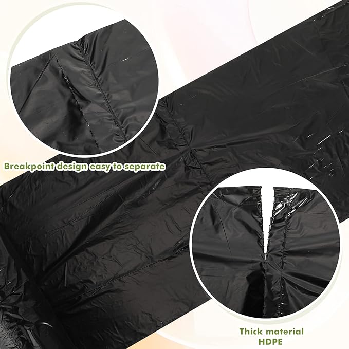 Harloon 6000 Counts Dog Poop Waste Bags 30 Rolls Extra Thick Strong Leak PET Proof Bags Disposable Bulk Universal Doggy Roll Waste Box for Puppy Outdoor Walking Travel(Black,12 x 8 Inches)-Mewly Pet