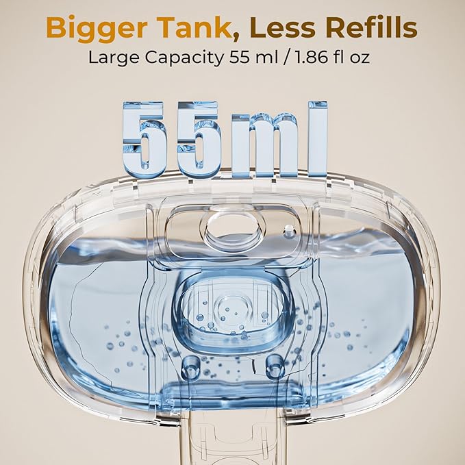 Pecute Steam Cat Brush, Self-Cleaning Cat Steam Brush with 2 Water Spray Modes, Large Capacity Tank, Dog Brush for Shedding Massaging Grooming, Cool Mist Only-Mewly Pet