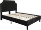 Flash Furniture Brighton Full Size Tufted Upholstered Platform Bed in Black Fabric