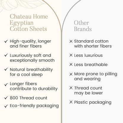 100% Cotton Sheets King Size Sheets Set, 15" Deep Pocket King Sheet Set, 800 Thread Count Sateen Weave Luxury Hotel Sheets, Naturally Cool Long Staple Egyptian Cotton, No Pilling & Shrink - Silver