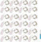 YJFWAL 24 Packs Fairy Lights Battery Operated, LED String Lights 10.2FT 30LEDs Waterproof Copper Wire Firefly Light, Mini Starry Moon Lights for DIY Crafts Wedding Party Christmas Decor (Cool White)