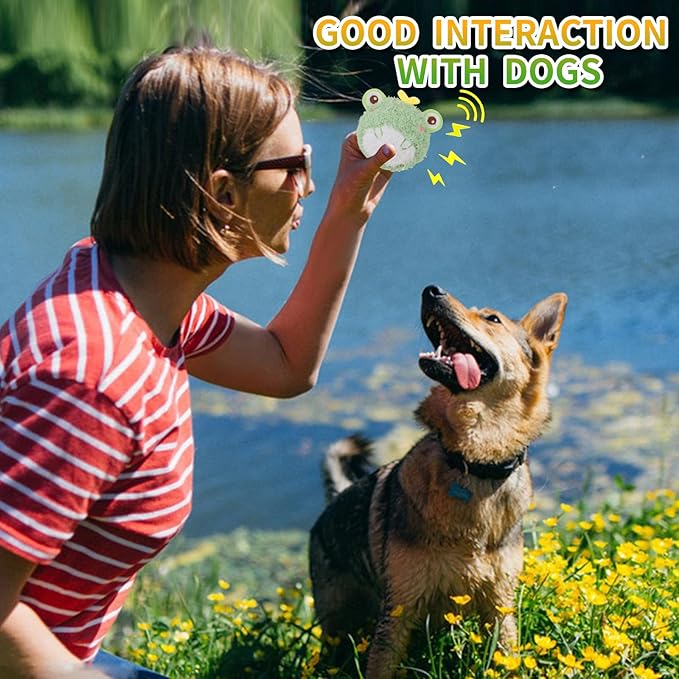 DKING 3Pack Squeaky Dog Balls,2 in1 Funny Puppy Ball Toys,Birthday Dog Toy for Small Medium Dogs (Farm Ball)-Mewly Pet