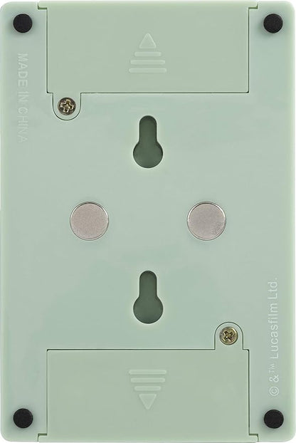 STAR WARS The Child Wall Switch, Battery Operated, Night Light, Wireless, Baby Yoda, Mandalorian, ON/Off, LED Light Switch, Perfect for Bedrooms, Bathrooms, Nursery, Game Room and More, 53291