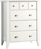 Sauder Shoal Creek Bedroom 4-Drawer Chest, in Soft White finish