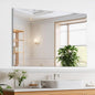 Frameless Mirror for Bathroom Vanity,20x30in Wall Mounted Mirrors for Over Sink Decorative Rectangular Frameless Mirror,With Polished Edge,Hangs Horizontally Or Vertically,Entryways,Room,Shatterproof