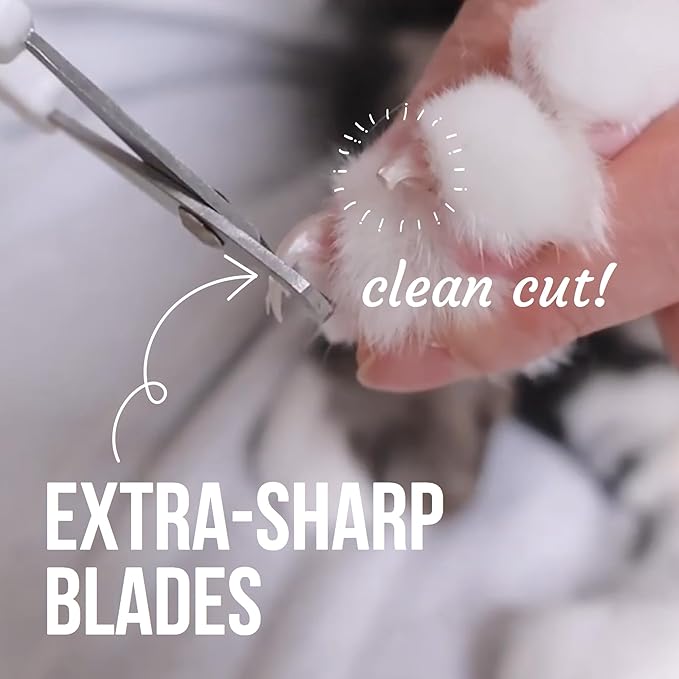 Cat Nail Clipper - Extra Sharp & Thin Blades for Indoor Cats, Small Dogs and Any Small Pets - Expertly Crafted in Korea-Mewly Pet