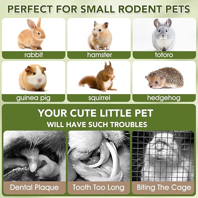 12PCS Rabbit Chew Sticks, Hanging Chew Sticks & Cakes Timothy Hay Rose Chrysanthemum Treat for Bunny Chinchilla Guinea Pig Hamster and Other Small Pets Molar Snack Toy-Mewly Pet