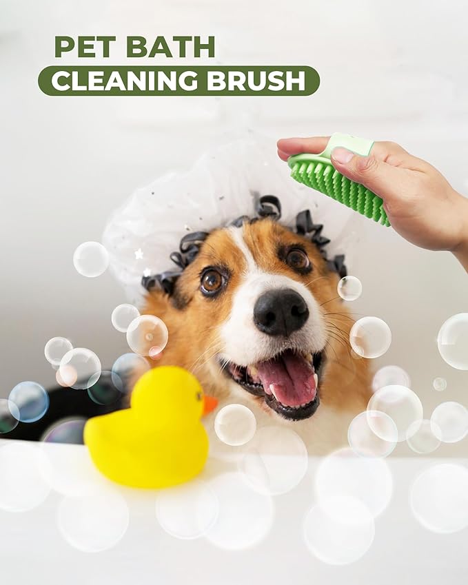 Dog Brush for Shedding Grooming,6 Pack Long-Pin Brush Set for Long Haired Dog Cat Goldendoodles Poodles Doodles Green-Mewly Pet