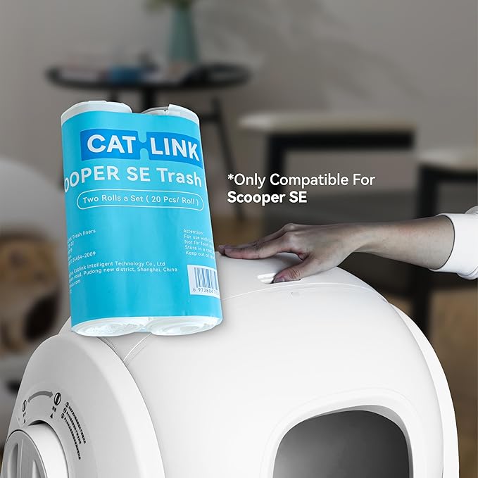 CATLINK Trash Bag Only for Scooper-SE and SE Lite Cat Litter Box, Not Suitable for Young or Luxury Pro-Mewly Pet