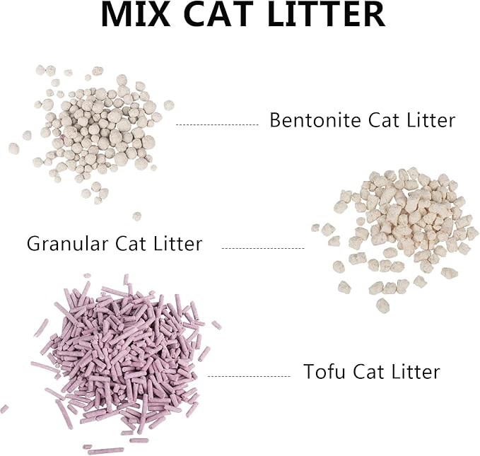Tofu Cat Litter, Dust-Free Kitty Litter, Fast Drying, Ultra Absorbent Clumping Cat Pellets, Lavender Odor Control, Less Scattering, Dust-Free Mixed Tofu.-Mewly Pet