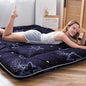 MAXYOYO Japanese Futon Mattress Floor Mattress Sleeping Pad Foldable Bed Roll Up Camping Cushion Floor Lounger Bed Couches and Sofas Couch Topper, Moon and Star, Twin Size
