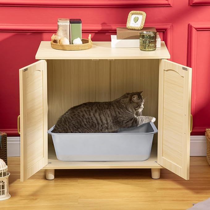 Stainless Steel Cat Litter Box,Metal Litter Box,Cat Litterbox for Kitten, Kitty, Rabbit, 6" High Side Cats Litter boxs,Large Stainless Steel LitterBox, No Smell,Non Stick,Easy to Clean-Mewly Pet