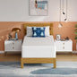 PayLessHere 14 Inch Twin Mattress Base Foam Mattress,Removable Soft Cover,Bunk Bed, Trundle, Daybed,White，Fiberglass Free
