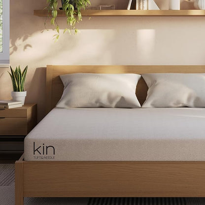 Kin By Tuft & Needle Firm 8" Cal King Adaptive Foam Mattress in a Box, Cooling Pressure Relief, Balanced Support, 100 Night Trial, Fiberglass-Free, CertiPUR-US, 10-Year Limited Warranty