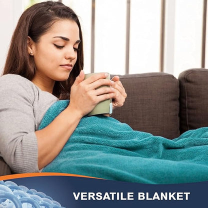 Walensee Fleece Blanket Plush Throw Fuzzy Lightweight (XL-Twin Size 66x90 Teal) Super Soft Microfiber Flannel Blankets for Couch, Bed, Sofa Ultra Luxurious Warm and Cozy for All Seasons