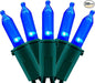 YULETIME 200 Count Blue LED Christmas Lights, 66 Feet Green Wire UL Certified Commercial Grade Holiday String Light Set (Blue)