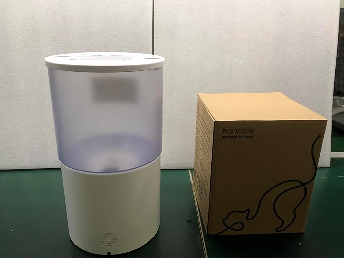 Automatic Cat Feeder Food Dispenser: 4L Timed Small Dog Dry Food Dispenser with 10s Voice - Distributeur Nourriture Chat Hund Programmable - Auto Pet Feeder with 1-6 Meals White-Mewly Pet