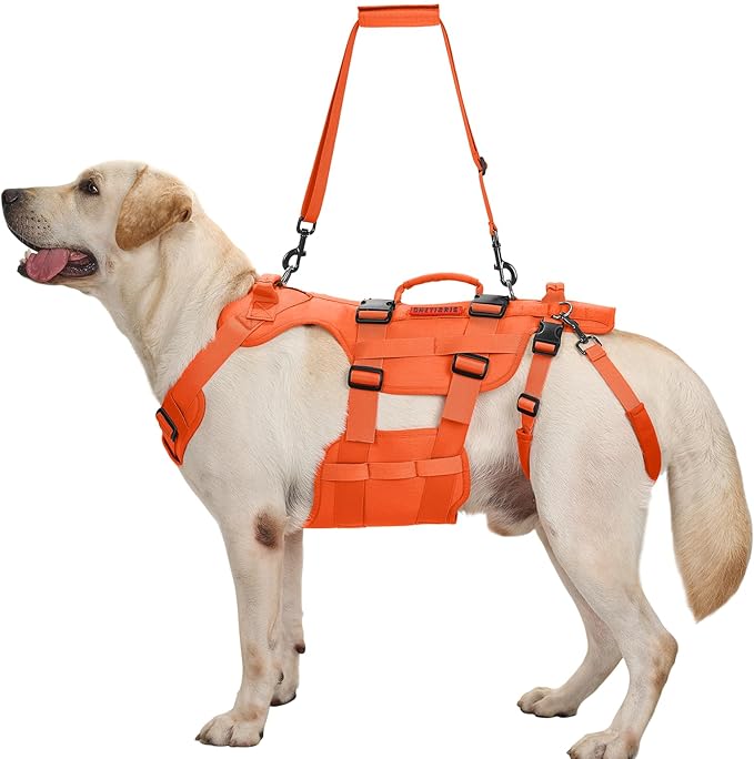 OneTigris Dog Lift Harness for Large Dogs, Dog Hip Support Brace, Full Body Dogs Lifter with Handles Invictus Multifunctional Mobility Assistance Vest for Back Legs-Mewly Pet