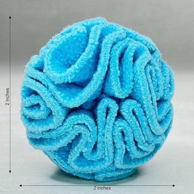 Puppy and Small Breed Snuffle Interactive Foraging Dog Puzzle Ball Toy Blue Small-Mewly Pet