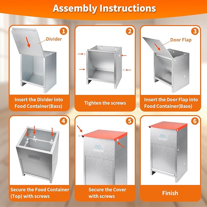 Dog Feeder - Galvanized Metal Pet Food Station for Indoor & Outdoor Use - Automatic Gravity-Fed Dispenser Suitable for Small, Medium, and Large Dog Breeds - Capacity: 25 Pounds of Dry Kibble-Mewly Pet