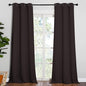 NICETOWN Blackout Thick Window Curtains - Thermal Insulated Grommet Drape Panels for Bedroom and Living Room (Brown, Set of 2, W42 x L95)