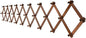 SKOLOO Accordion Wall Hanger with 28 Hooks, Modern Expandable Coat Rack Hat Rack for Wall, Solid Wooden, Walnut Color
