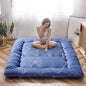 MAXYOYO Leaf Printed Japanese Futon Floor Mattress, Thicken Sleeping Pad Floor Bed Roll Up Camping Guest Mattress Folding Couch Bed, Full Size