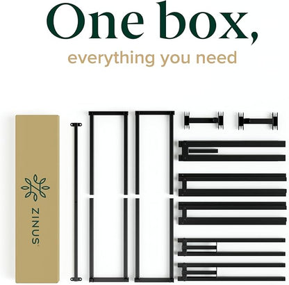 Zinus Joseph 14 Inch Platform Bed Frame, Wood Slat Support, No Box Spring Needed, Eco Friendly WonderBox(TM) Packaging, Easy Assembly, Black, Full