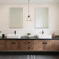 Ruomeng 2-Pack Bathroom Vanity Mirrors for Wall 24" x 36", Frameless Rectangle Mirror with Beveled Edge for Over Sink, Wall Mounted Mirror