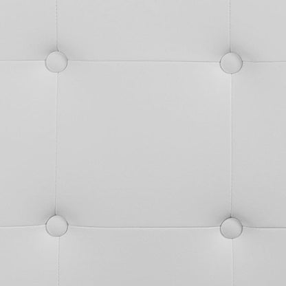 Flash Furniture Lennox Tufted Upholstered Queen Size Headboard in White Vinyl