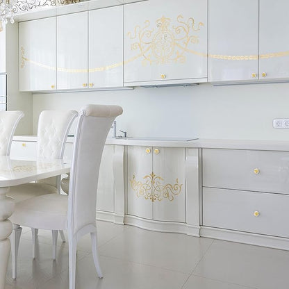 Ravinte 10 Pack Crystal Drawer Knobs - Glass Cabinet Knobs, Diamond Shaped, 30 mm with Gold Base