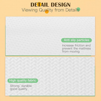 PayLessHere 8 inch Memory Foam Mattress Cooling Gel Green Tea Infused Mattress,CertiPUR-US Certified,Breathable Bed Mattress for Cooler Sleep Supportive & Pressure Relief,White Twin