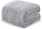 Exclusivo Mezcla Fleece Bed Blanket King Size, Super Soft and Warm Blankets for Couch, Sofa and Bed Waffle Textured, Cozy, Fuzzy and Lightweight (Light Grey, 90x104 Inches)