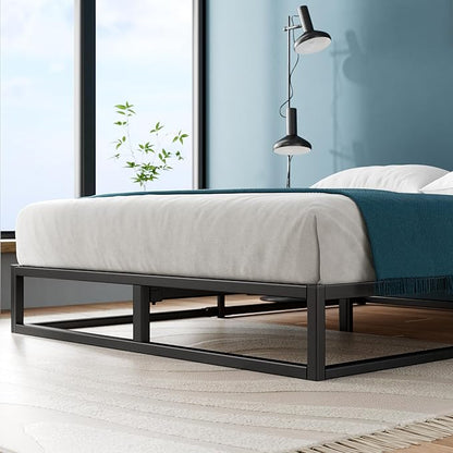 ZINUS Joseph 10 Inch Platform Bed Frame, Wood Slat Support, No Box Spring Needed, Eco Friendly WonderBox(TM) Packaging, Easy Assembly, Black, Full