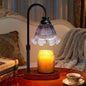 Flower Candle Warmer Lamp with Timer: Birthday Gifts for Women Mom, House Warming Gifts New Home Decor, Dimmable Candle Warmer for Jar Candles, Height Adjustable Wax Melts Warmer (Gray)