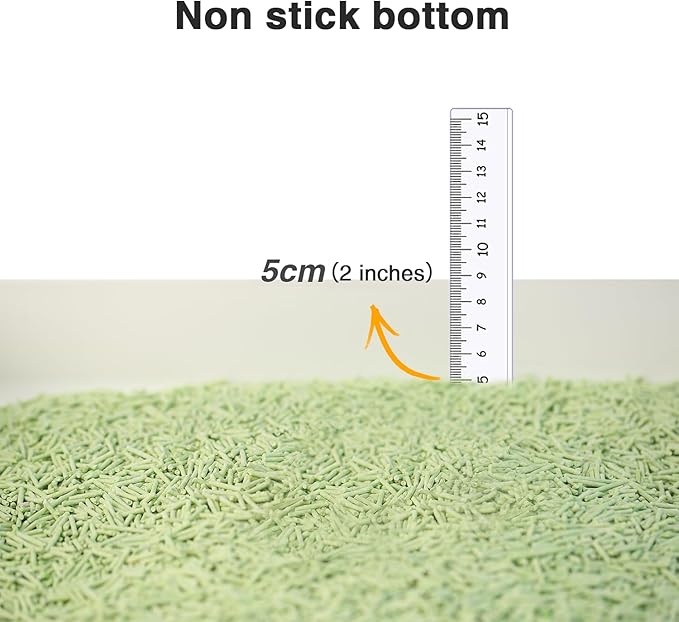 Cat Litter 12LB/2 Packs Dust-Free Clumping Tofu Cat Litter Quickly Absorb Odors Toilet Can Flush Into The Toilet Pure Natural tofu cat Litter (Green Tea)-Mewly Pet