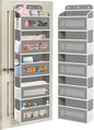 Over The Door Organizer, 5 Shelves Closet Door Hanging Organizer with 10 Mesh Pockets, Nursery Closet Organizer, Baby Essentials, Dorm Room Essentials for Girls