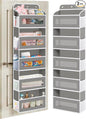 Over The Door Organizer, 5 Shelves Closet Door Hanging Organizer with 10 Mesh Pockets, Nursery Closet Organizer, Baby Essentials, Dorm Room Essentials for Girls