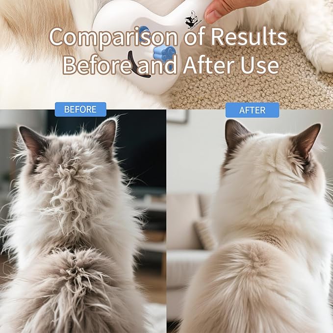 Cat Steam Brush for Shedding,3 In 1 Steam Brush for Dogs & Cats,Spray Hair Removal Comb,Includes Waterless Shampoo,Suitable for Long-haired and Short-haired Pets-Mewly Pet