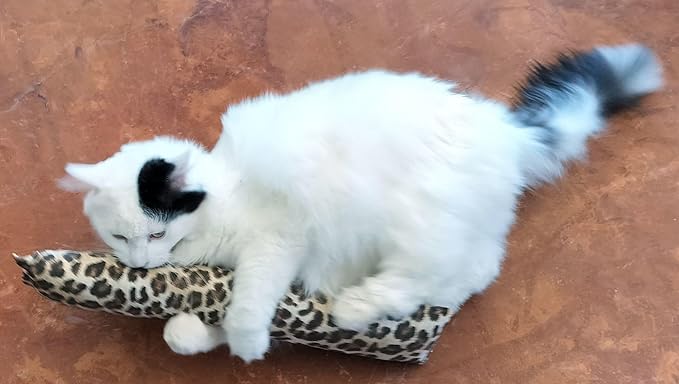 Extra Large 18" Catnip Kicker Toys/Kitty Kick Sticks/Cat-Nip Kick Sticks (Leopard) (Kickers Filled with 1 oz Premium Canadian Catnip)-Mewly Pet