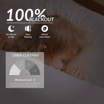 KangBang Pinch Pleated Blackout Curtains 63 Inches Long, Linen Textured Thermal Window Panels for Bedroom Kitchen, Sun Blocking Small Window Black Out Drapes with Hooks, 42x63 Inch, 2 Panels
