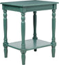 Decor Therapy Accent Table with Storage, Casual Style, Modern End Table, Sturdy, Blue Gray - (24" x 19.5" x 15.75")