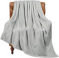 BEDELITE Fleece Blanket Light Grey Throw Blankets for Couch & Bed, Luxury Plush Cozy Fuzzy 60x80 inches, Super Soft Warm Lightweight Throw for Travel Camping