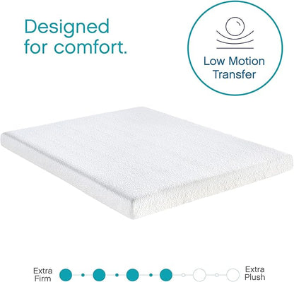 Classic Brands 4.5-Inch Cool Gel Memory Foam Replacement Mattress for Sleeper Sofa Bed Queen, Plush