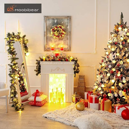Moobibear LED Decorative Fairy String Lights 66ft 200 LEDs Dimmable Outdoor/Indoor Starry String Lights, Warm White Copper Lights with Remote Control for Garden Room Patio Party Valentines Day Decor