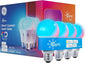 Cync GE A19 Smart LED Light Bulbs, Color Changing Room Décor, Works with Alexa and Google Home, Matter Compatible, LED Lights for Bedroom, Millions of Colors and White Tones (4 Pack)