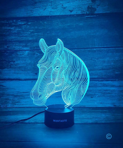 Horse 3D Decor Lamp Gifts for Boys Girls Room, Night Light Toys with Remote, Bedside Nightlight for Kids Baby